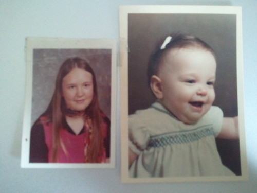 Me as a baby, mom as a teen
