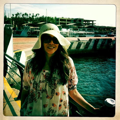 on the pier at Cabo