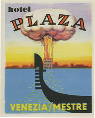 Hotel Plaza, Venice/Mestra (113mm x 91mm)