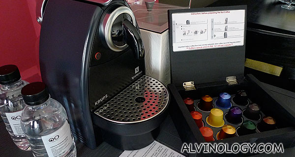 Espresso machine in the room