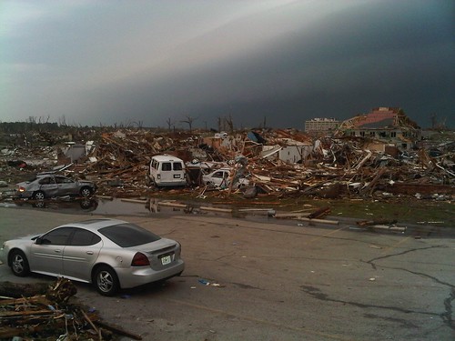 Damage in Joplin, Mo. after the tornado. 