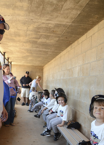 In a real dugout!