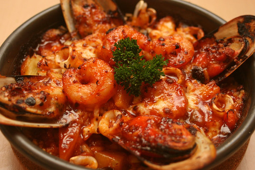 Seafood Fiesta Baked Rice