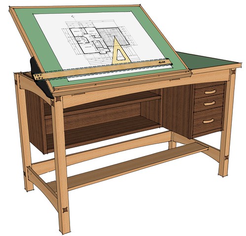 Diy Drafting Table Designs - Cheap Drafting Table Made From Plywood