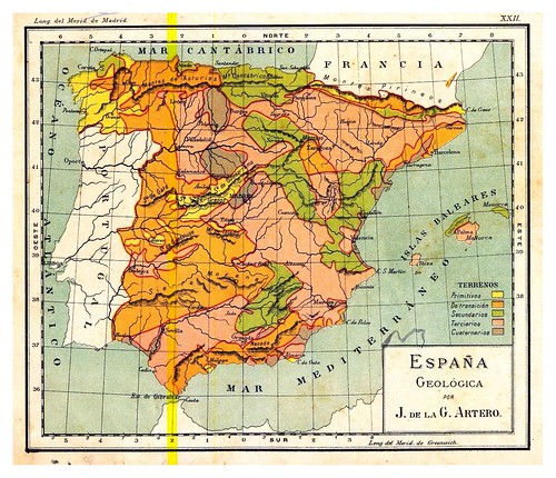 006-España geologica-Atlas De Geografía- Astronómica, Física, Política Y Descriptiva 1908- Juan G. Artero