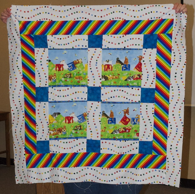 Linda's baby quilt for the twins #1