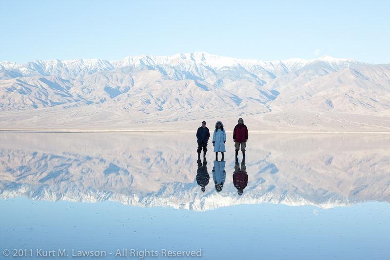 Triple Portrait at Badwater