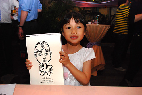 Caricature live sketching for Mark and Ivy's wedding solemization - 16