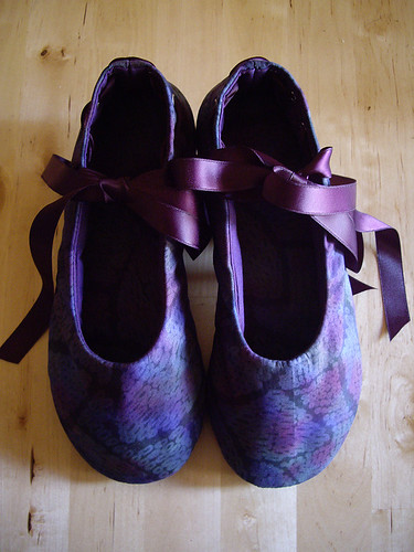 Deb's Purple Batik Shoes
