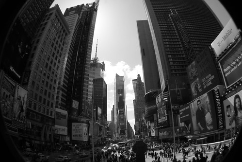 Fisheye'd Times Square by Ahlexandria
