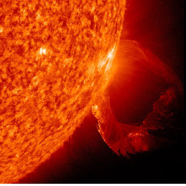 Prominence Eruption Up-Close