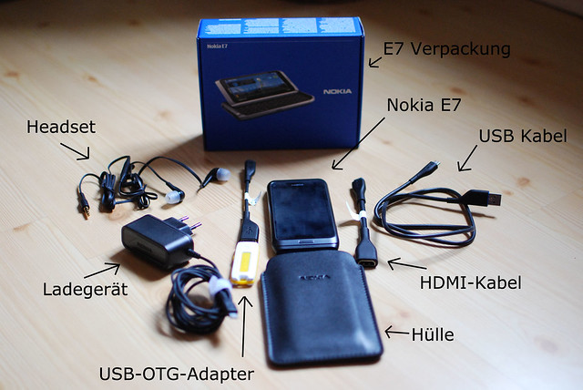 Nokia E7 Package