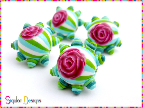 "April Rose"- round beads