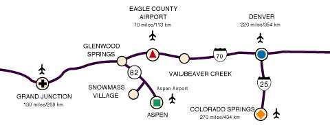 Mapa simplificado de Colorado