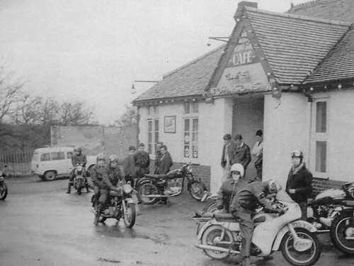 Johnsons cafe on the A20 just past Brands Hatch 1960's by Hawk900