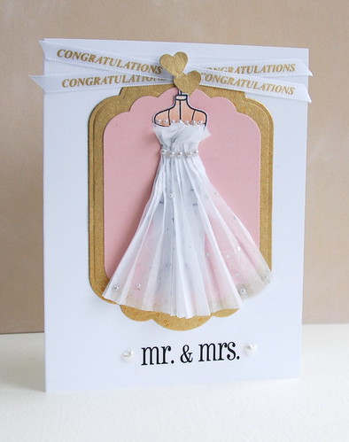 Wedding dress card