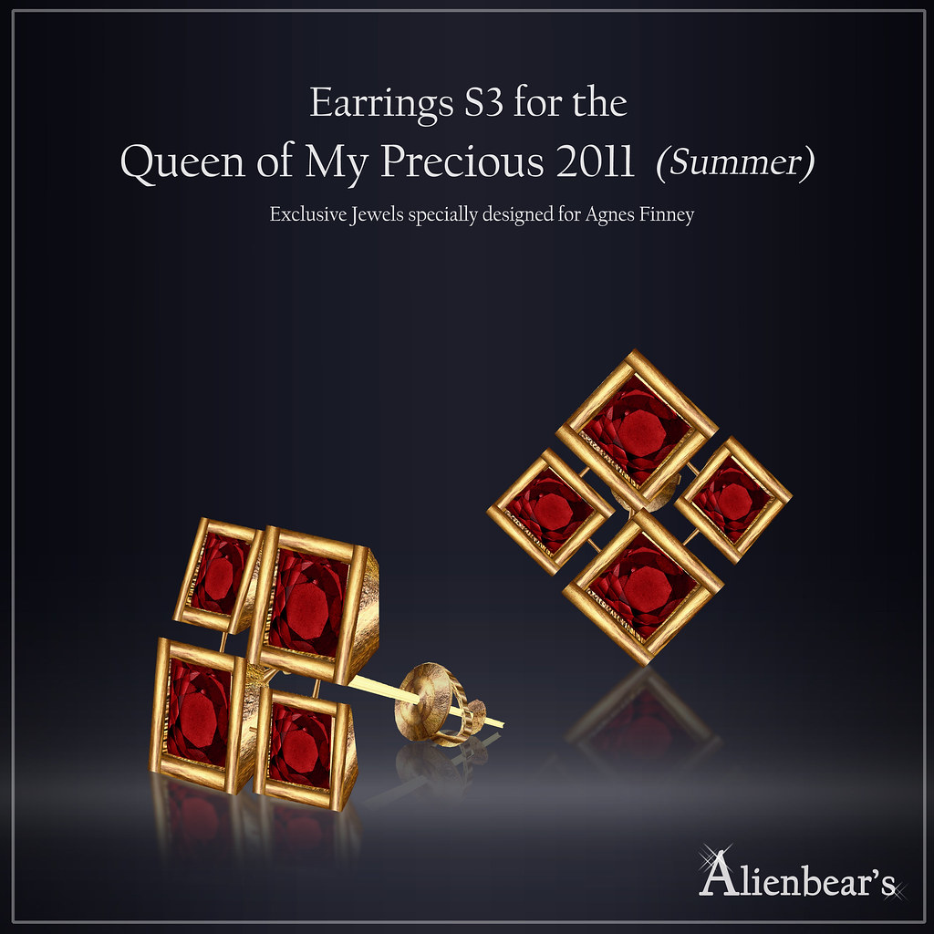 Earrings S3 for Queen of My Precious 2011 Summer