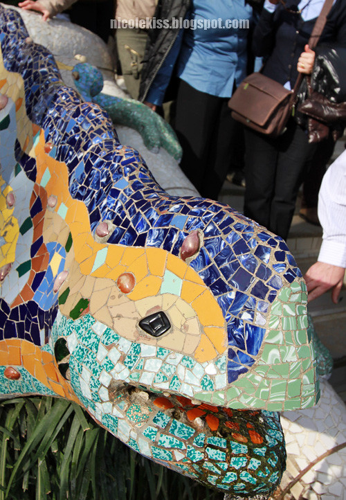 park guell mosaic dragon 2