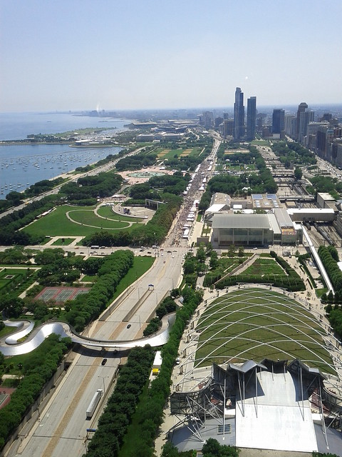 Taste of Chicago from above