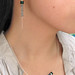 Meteor Necklace and Earrings (Dark Teal)