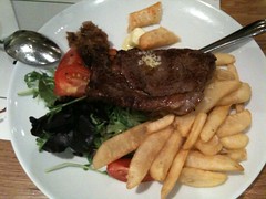 Really Good Steak with Blue Cheese Butter, Food for Thought, Queen Street