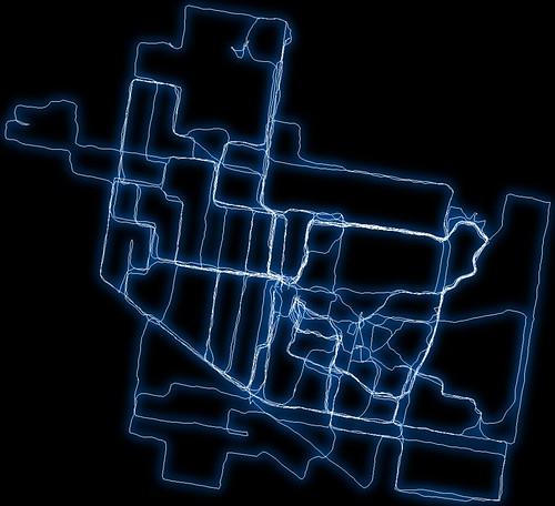 GPS Visualisation - Lunchtime walks