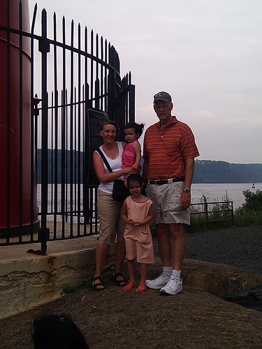 George Washington Bridge and the Little Red Lighthouse