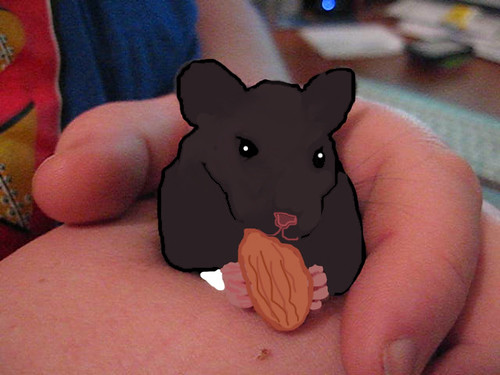 digitally painting a hamster