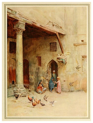 005- El Takhtabosh o patio con galeria-An artist in Egypt (1912)-Walter Tyndale