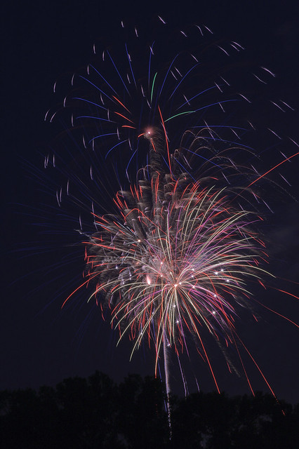 Fireworks, near Jefferson Barracks Park, in Lemay, Missouri, USA - 5