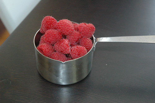 Raspberries for the Buttermilk Cake