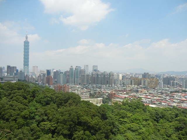Taipei 101 view from Tiger mountain
