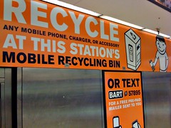 recycling station in San Francisco's BART system (by: envisionGood, creative commons license)