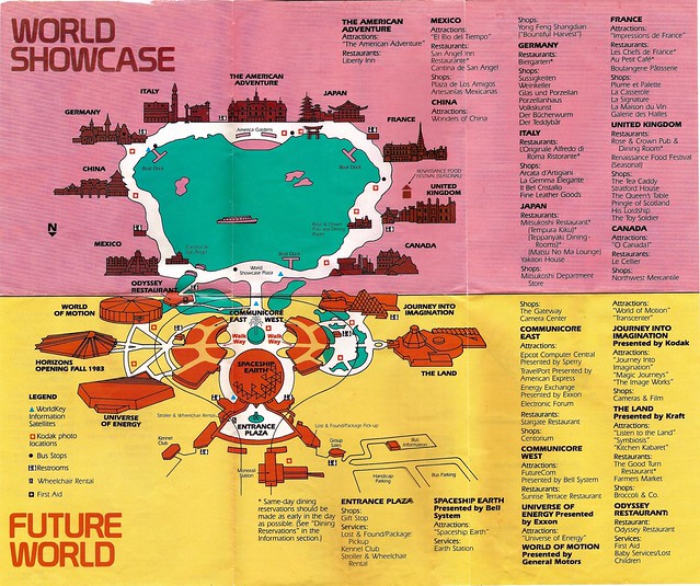 EPCOT Center map 1983 3