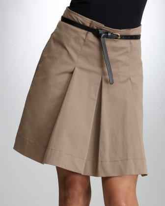 A-line Pleated Skirt