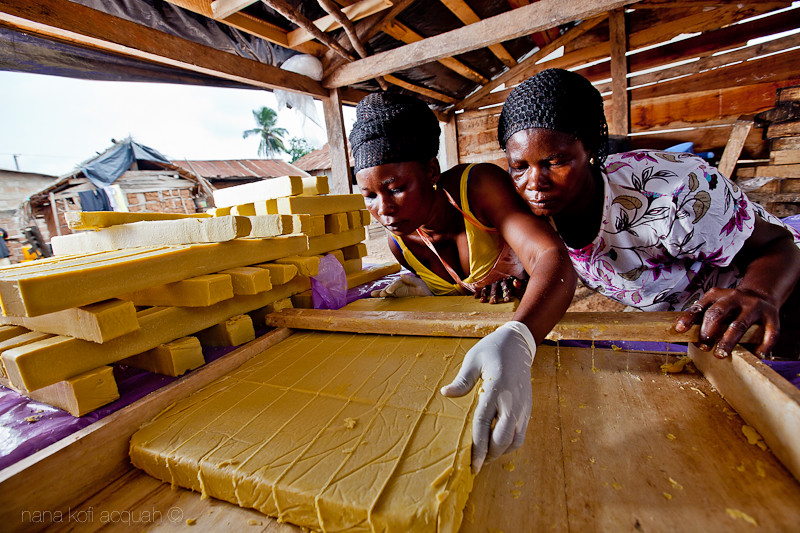 Ghanaian Women working hard