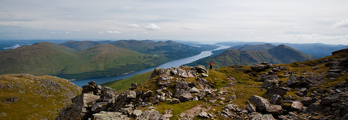 Mike surveys Loch Long and the evening view