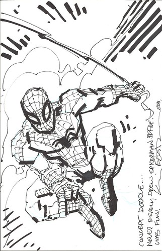 Panel to Panel :: The Amazing Spider-Man “Blank Variant” cover ..concept by Kevin Eastman (( 2011 )) [[ Courtesy of P2P ]]