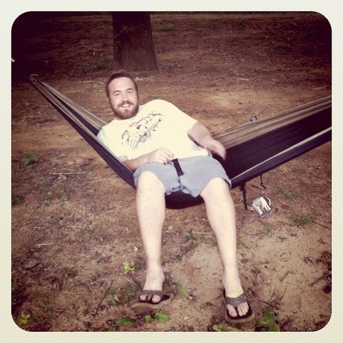 Zac on the hammock