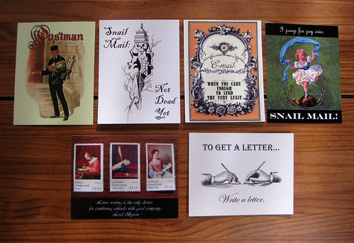 My 6 postcard designs, as of July 7, 2011
