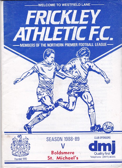 Frickley Athletic V Boldsmere St Michaels 17/9/88 (FA CUP 1st Q)
