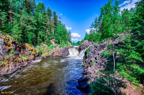 Kivach Waterfall. Kondopoga District. Karelia ©  Andrey Korchagin