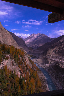 View from Altit Fort, Hunza Valley, Gilgit Baltistan, Pakistan.