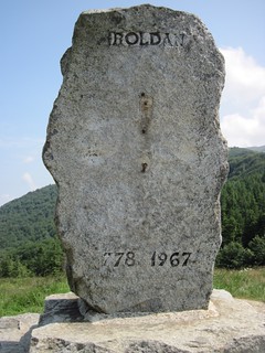 Roland monument at the Ibañeta