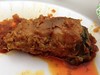 Curry Fish Served on Vesak Day