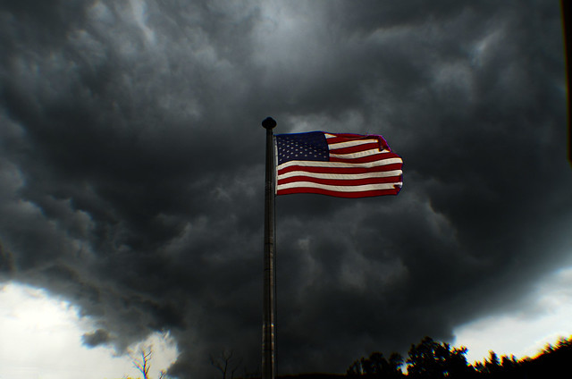 Old Glory- Caught in a storm in Chattanooga - Summer 2011