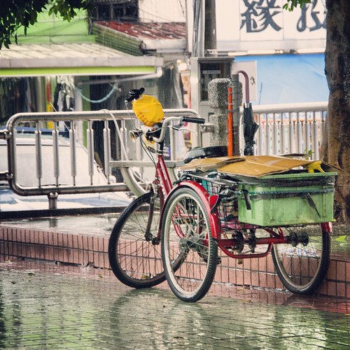     ... 2010      #Travel #Ruifang # #Taiwan #2010 #Memories #Rainy #Street #Bicycle ©  Jude Lee