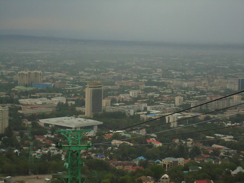 View to Kazakhstan Hotel from Koktobe ©  Tore Khan