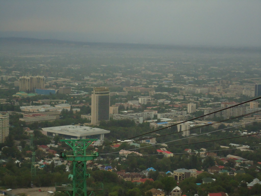 : View to Kazakhstan Hotel from Koktobe
