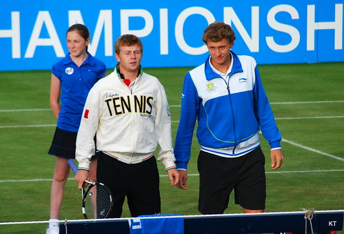 Andrey Golubev - Outside court